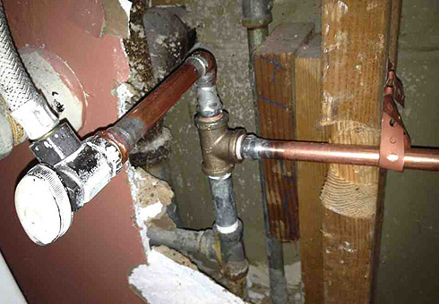 Plumbing Repiped, Awaiting Drywall Repair
